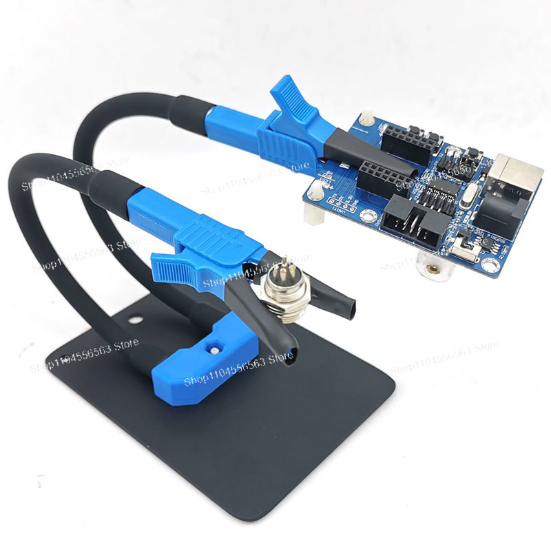 Diy Electronics Holder - ذراع ثعبان مرن مع مشابك التمساح،