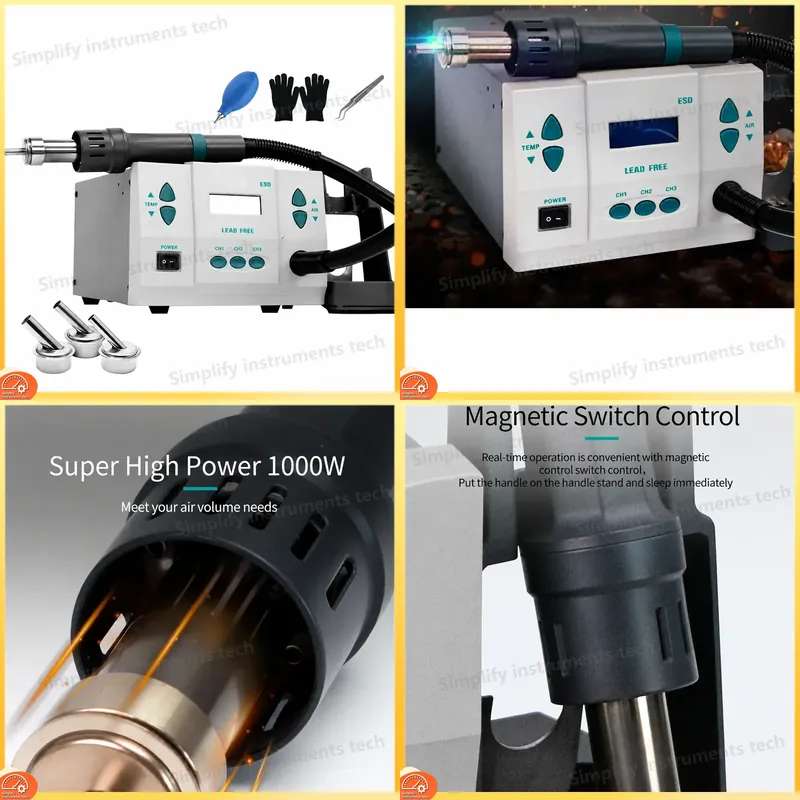 Diy Soldering Station No Electronics - مسدس هواء ساخن، محطة إعادة عمل