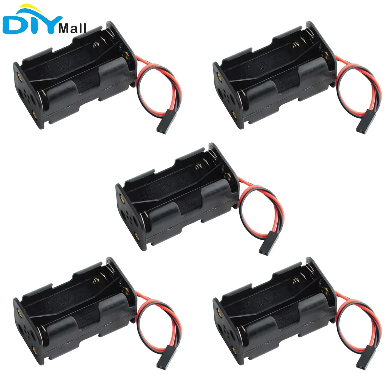 Diy Electronics Holder - 5 قطع حامل بطاريات AA مع