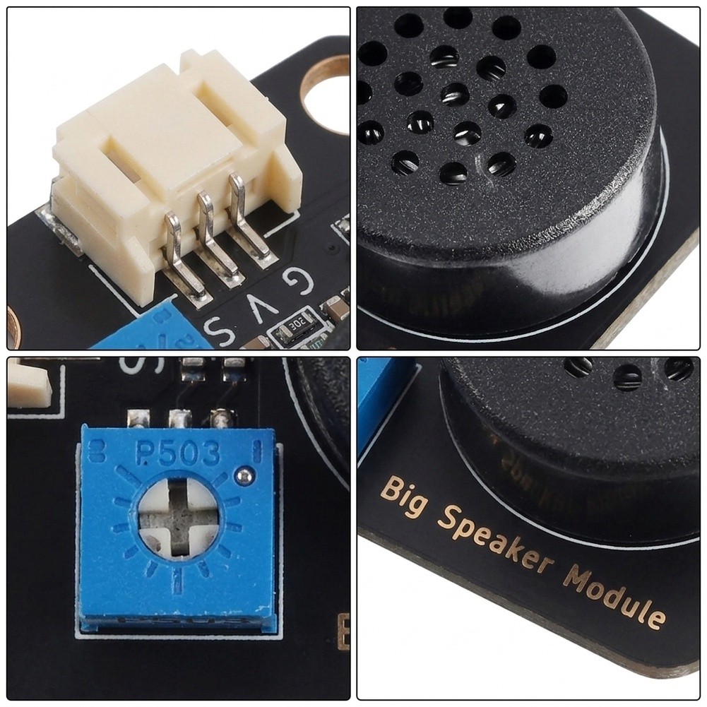 قطعتان من مستشعر الصوت مع مخرج - مراجعة Diy Audio Electronics Projects وسعره