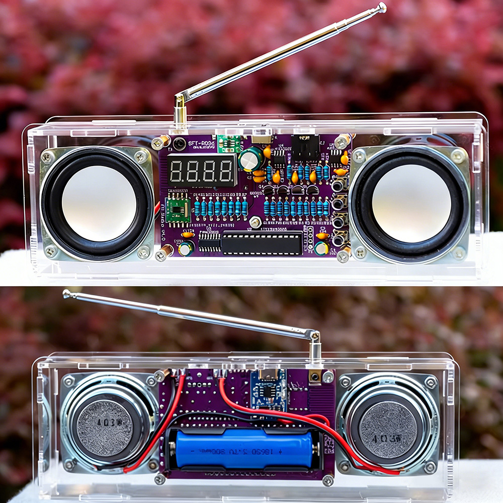 طقم راديو FM ثنائي القناة 87.5 - مراجعة Diy Audio Electronics Projects وسعره