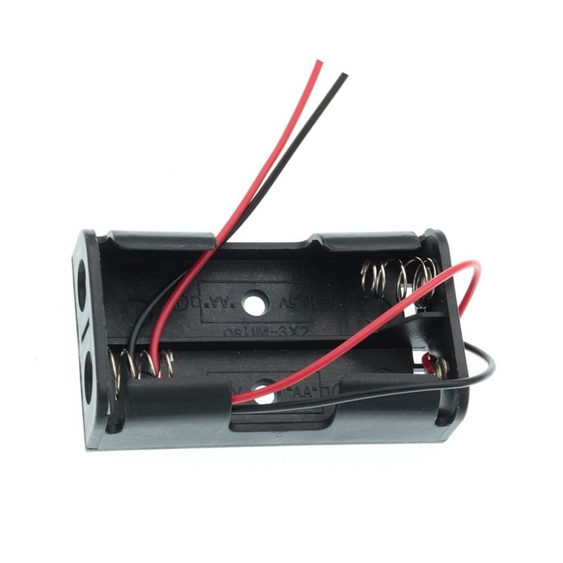 علبة بطاريات 2AA مع أسلاك توصي - مراجعة Diy Electronics Holder وسعره