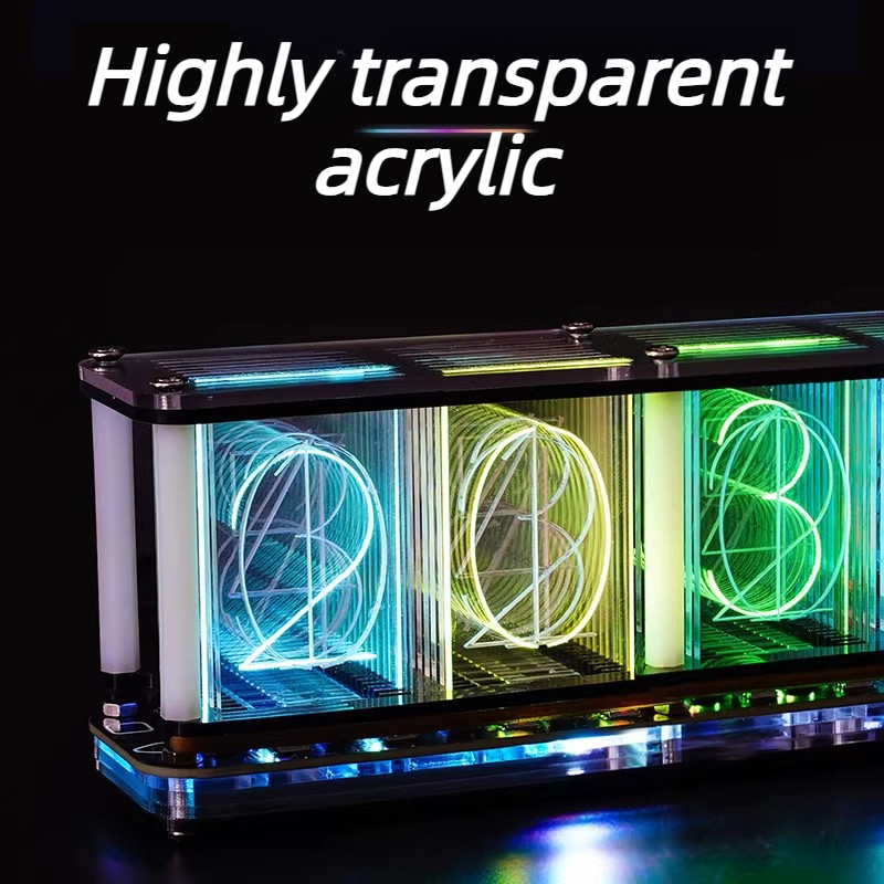 طقم ساعة أنبوبية مضيئة للتركيب - مراجعة Diy Electronics Table وسعره