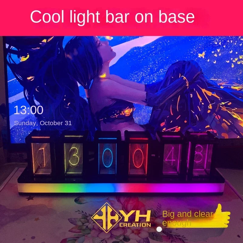 ساعة طاولة رقمية صامتة ليد ، أ - مراجعة Diy Electronics Table وسعره