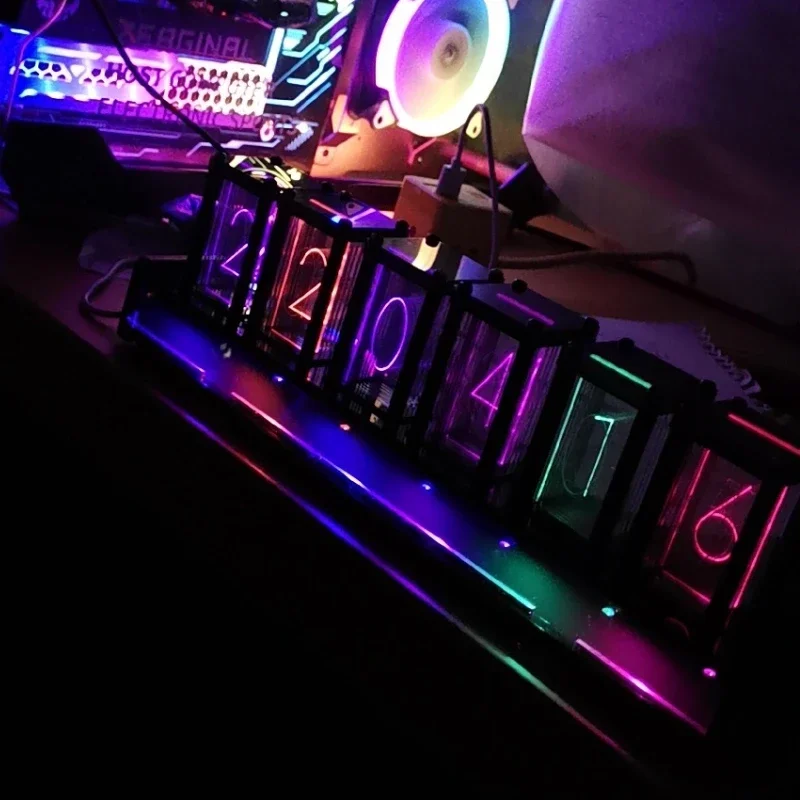 ساعة طاولة رقمية صامتة ليد ، أ - مراجعة Diy Electronics Table وسعره