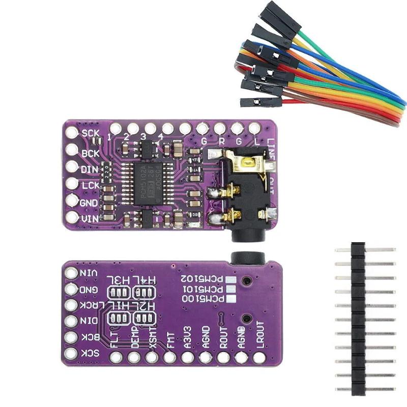 لوحة فك تشفير PCM5102 I2S DAC  - مراجعة Diy Audio Electronics Projects وسعره